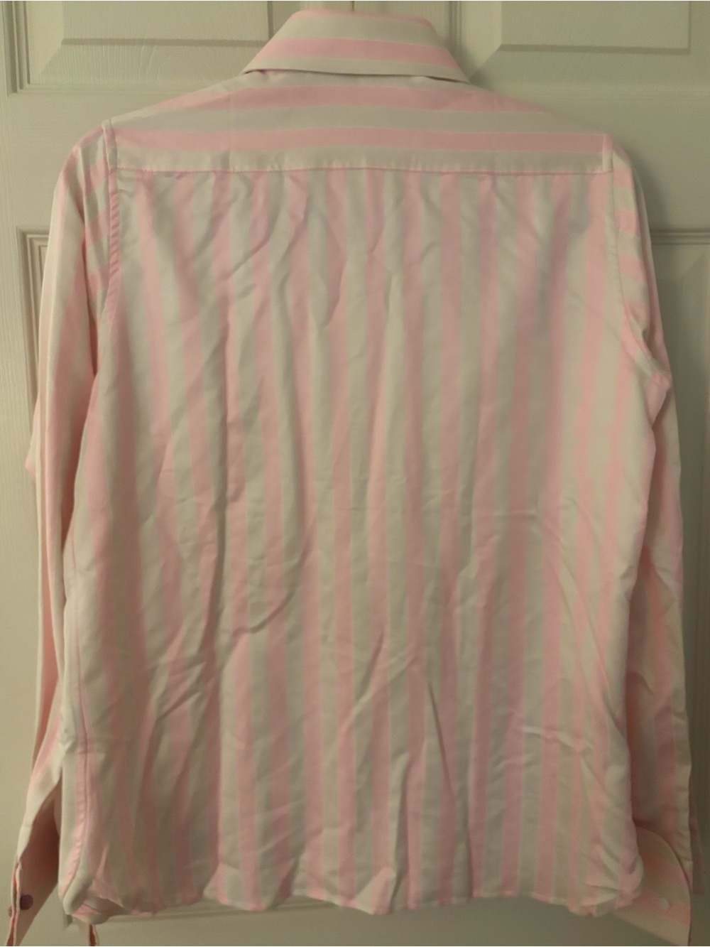 Thomas Pink Woman’s Tailored Pink & Cream Dress Shirt French Cuffs Size 8 (UK12) - Picture 5 of 9